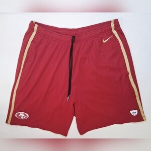 Nike San Francisco 49ers NFL Men’s Mesh Shorts Red Gold 3XL